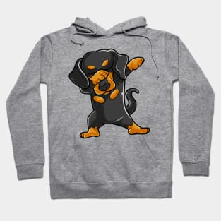 Cute Dabbing Dachshund Shirt Funny Dachshund Dab Hoodie